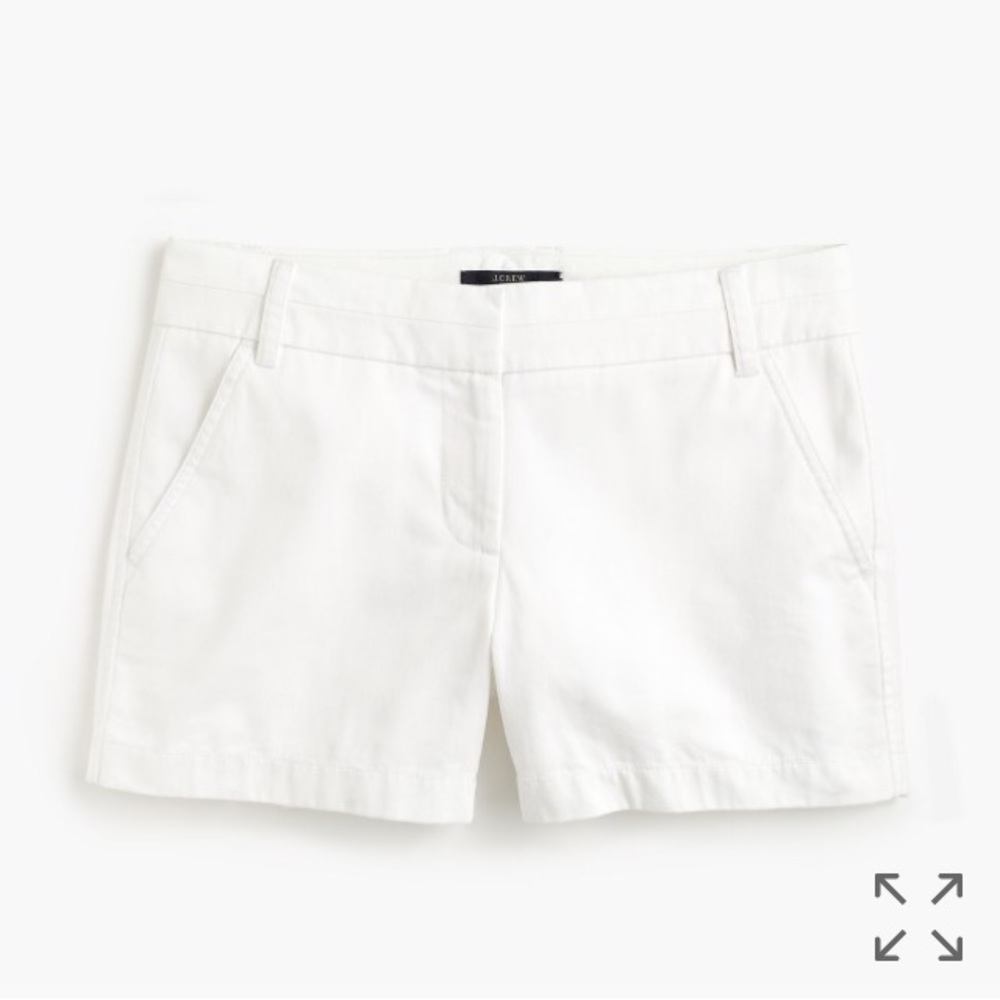 J.Crew 4" Chino Shorts - White 00